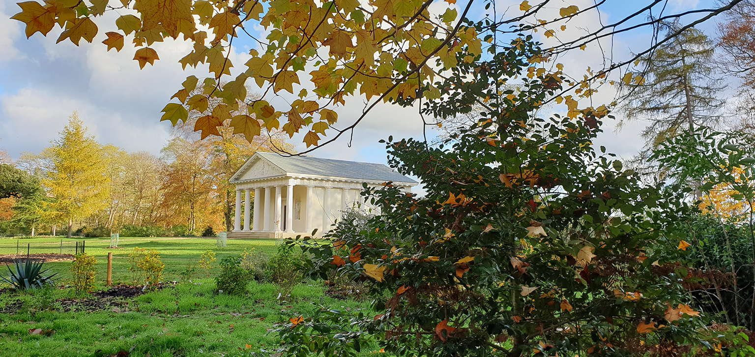 Autumn Shot of the Temple of Bacchus