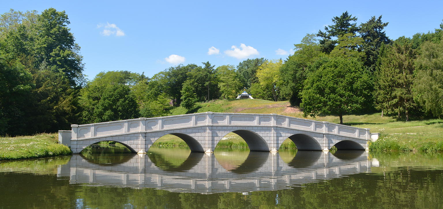 View of bridge in Summer