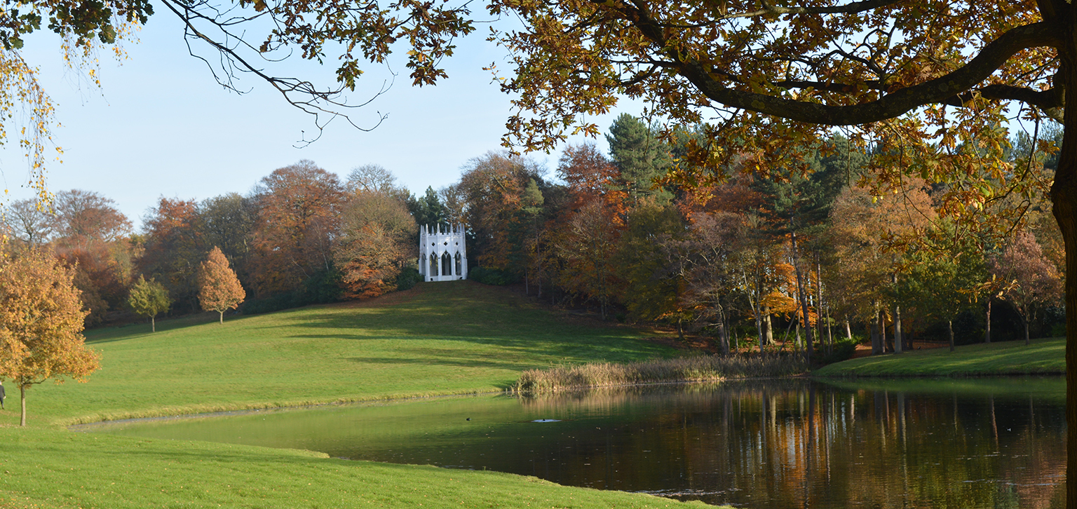 Gothic Temple in Autumn