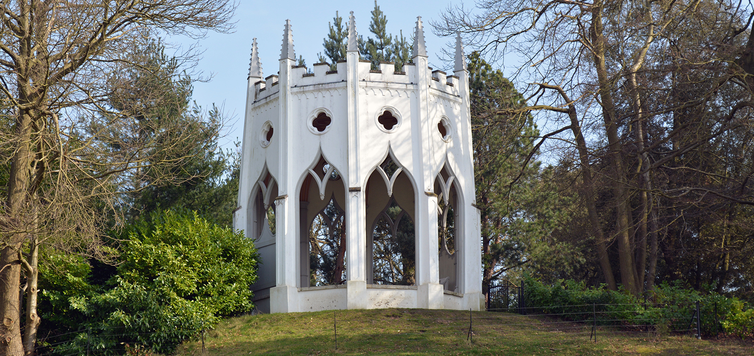 Gothic Temple in Spring