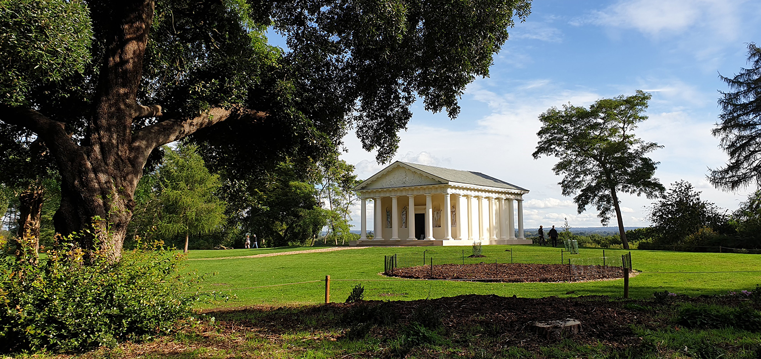 Temple of Bacchus from afar