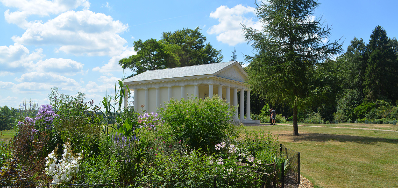 Temple planting in summer