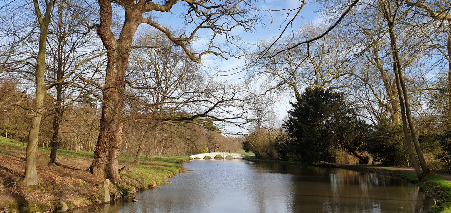 Winter view of bridge