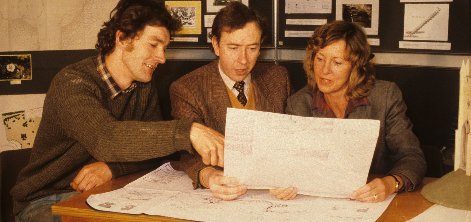 looking at plans