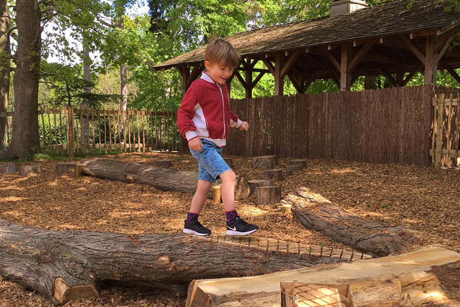 Family fun at Painshill - play area