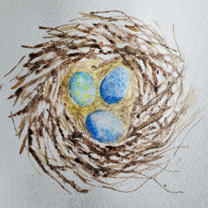 Eggs and nests painting workshop