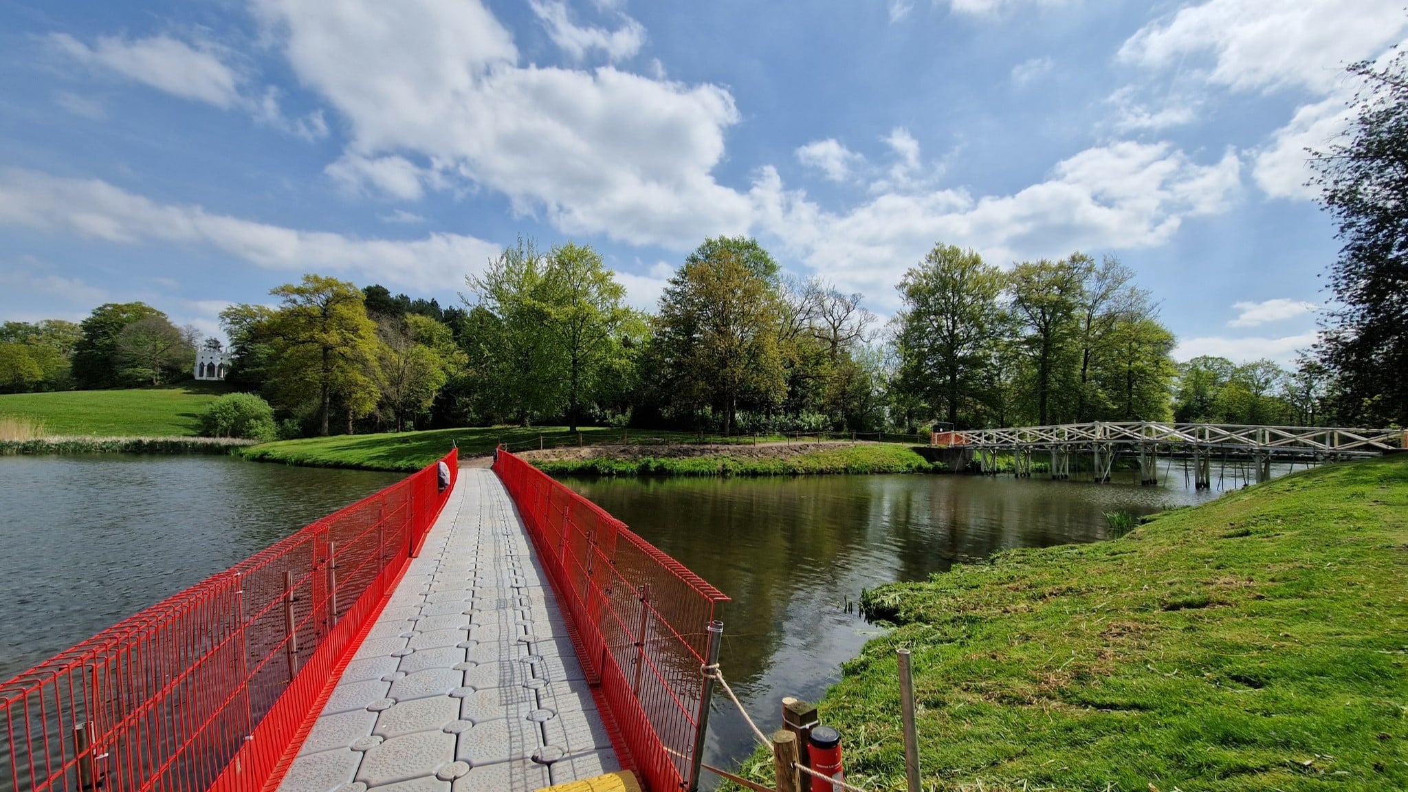 The temporary pontoon has now been removed